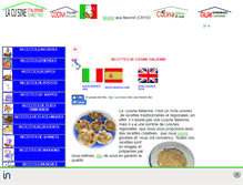 Tablet Screenshot of cuisineitalienne.eu